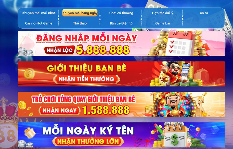 Khuyến mãi 123B hấp dẫn dành cho các thành viên