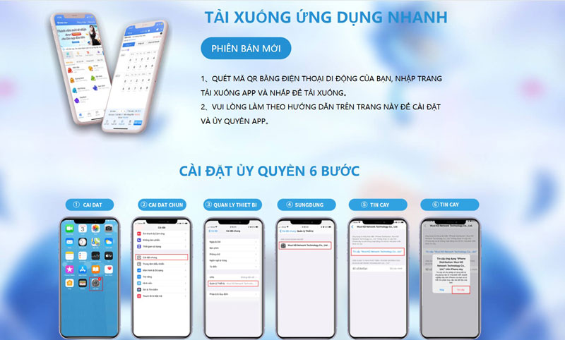Hướng dẫn chi tiết cách tải app 123B