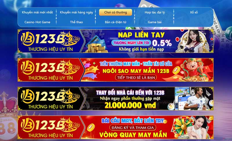 khuyến mãi 123b